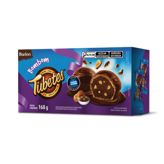 bombom tubetes caixa